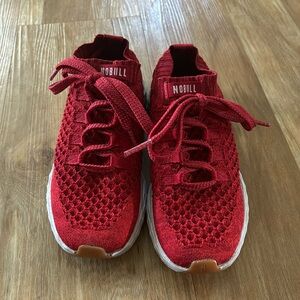 NOBULL Women’s Allday Knit Shoe. Color Red. Size 6.5